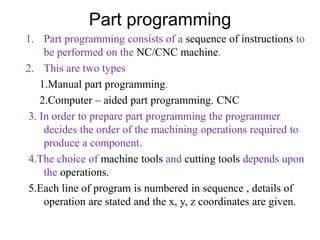 computer assisted part programming in cnc|nc part programming.